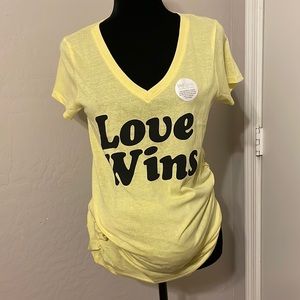 Love wins maternity top